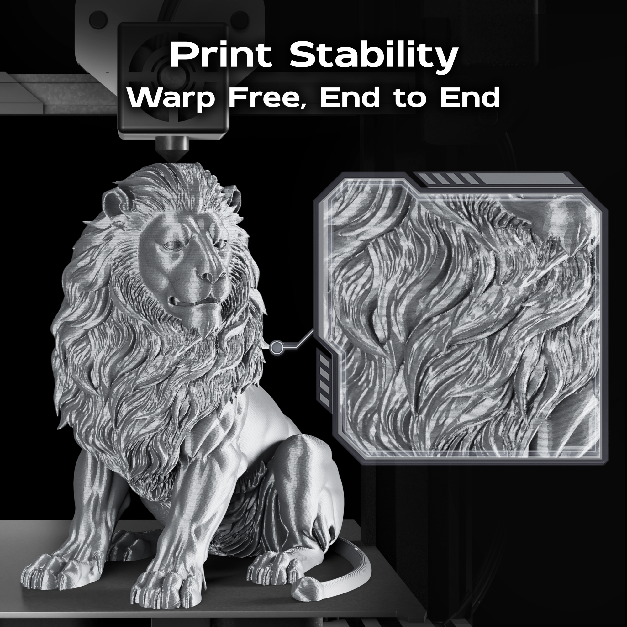 Bright Silver Silk PLA 1kg