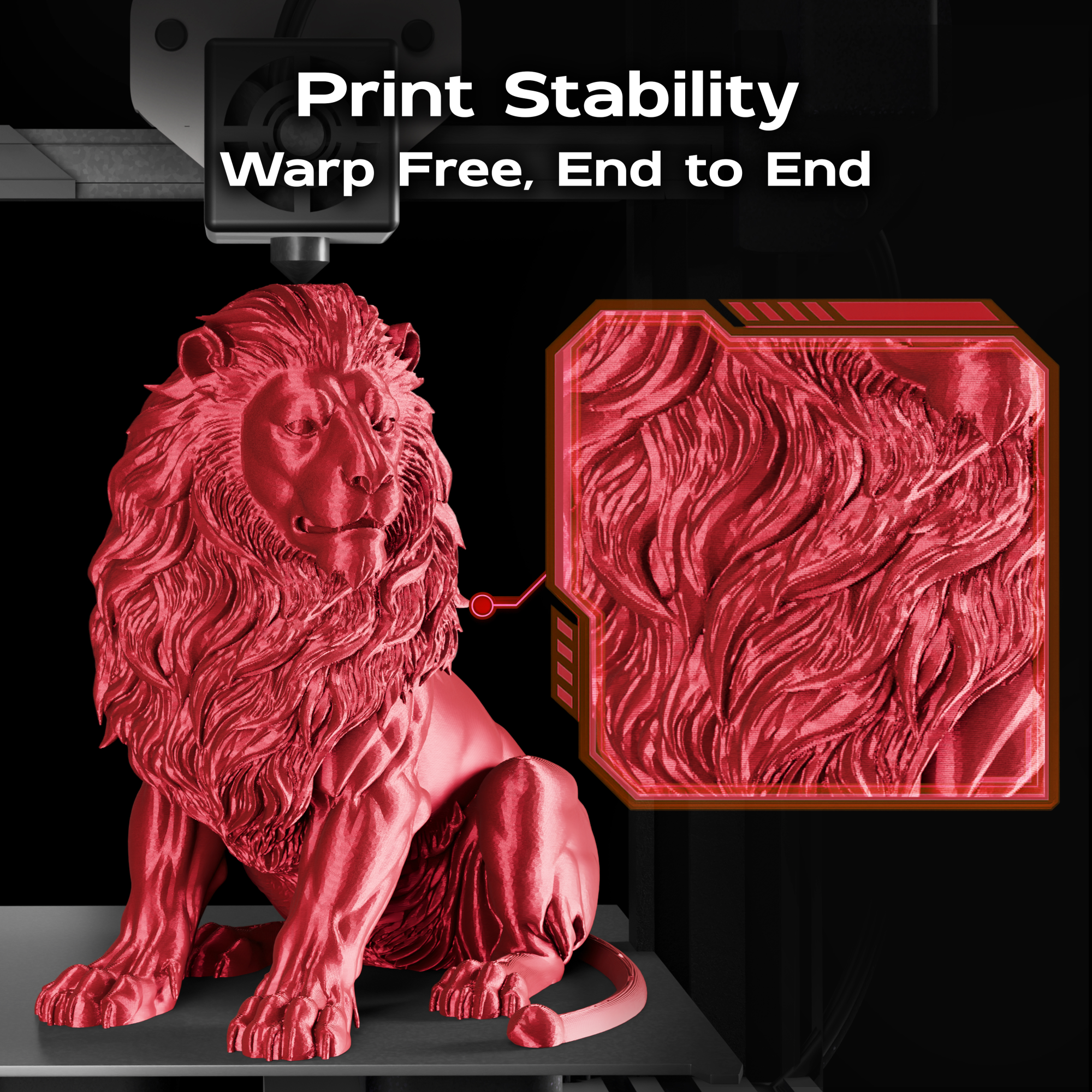 True Red Silk PLA 1kg