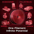 True Red Silk PLA 1kg