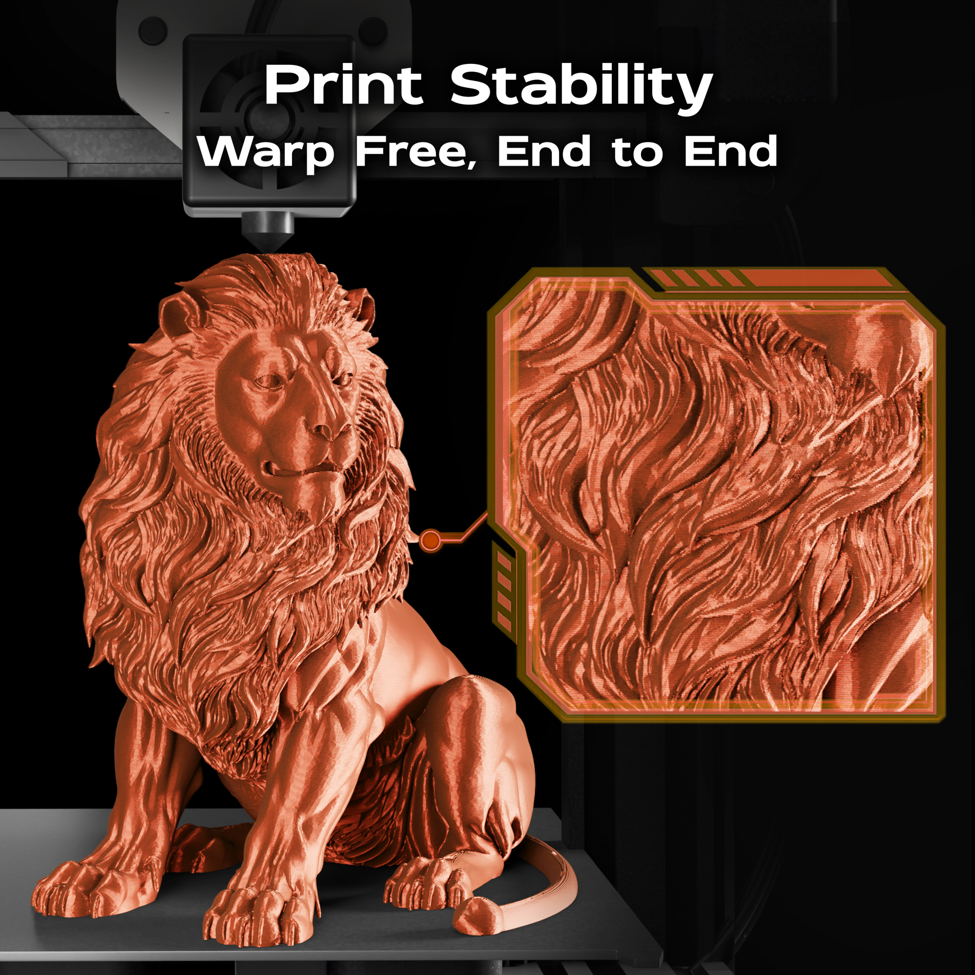 Sunset Orange Silk PLA 1kg