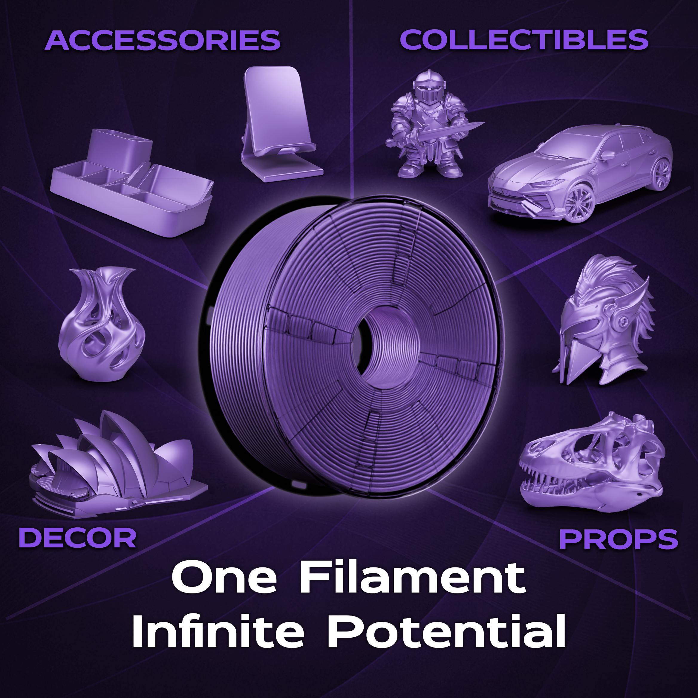 Amethyst Silk PLA 1kg