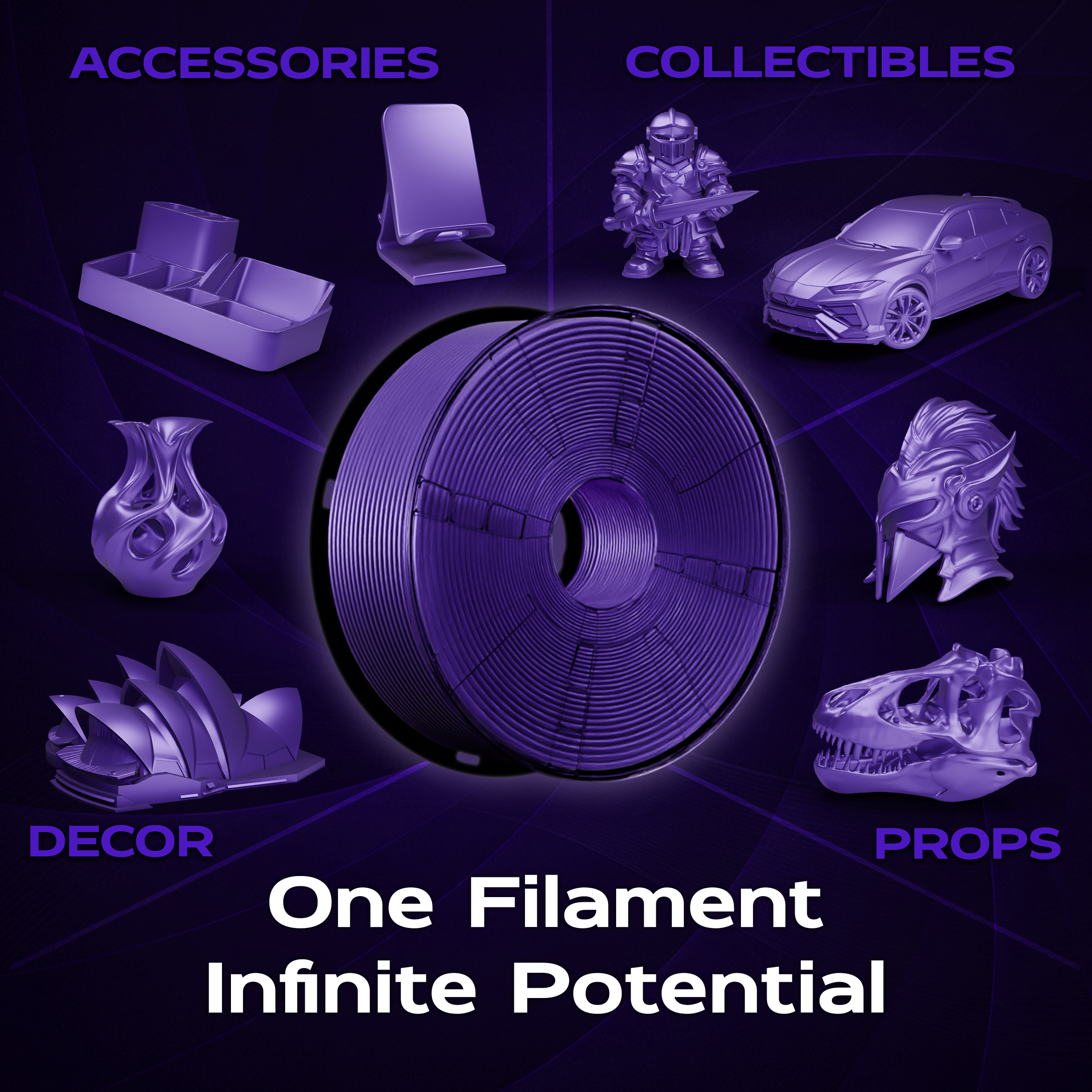 Imperial Purple Silk PLA 1kg
