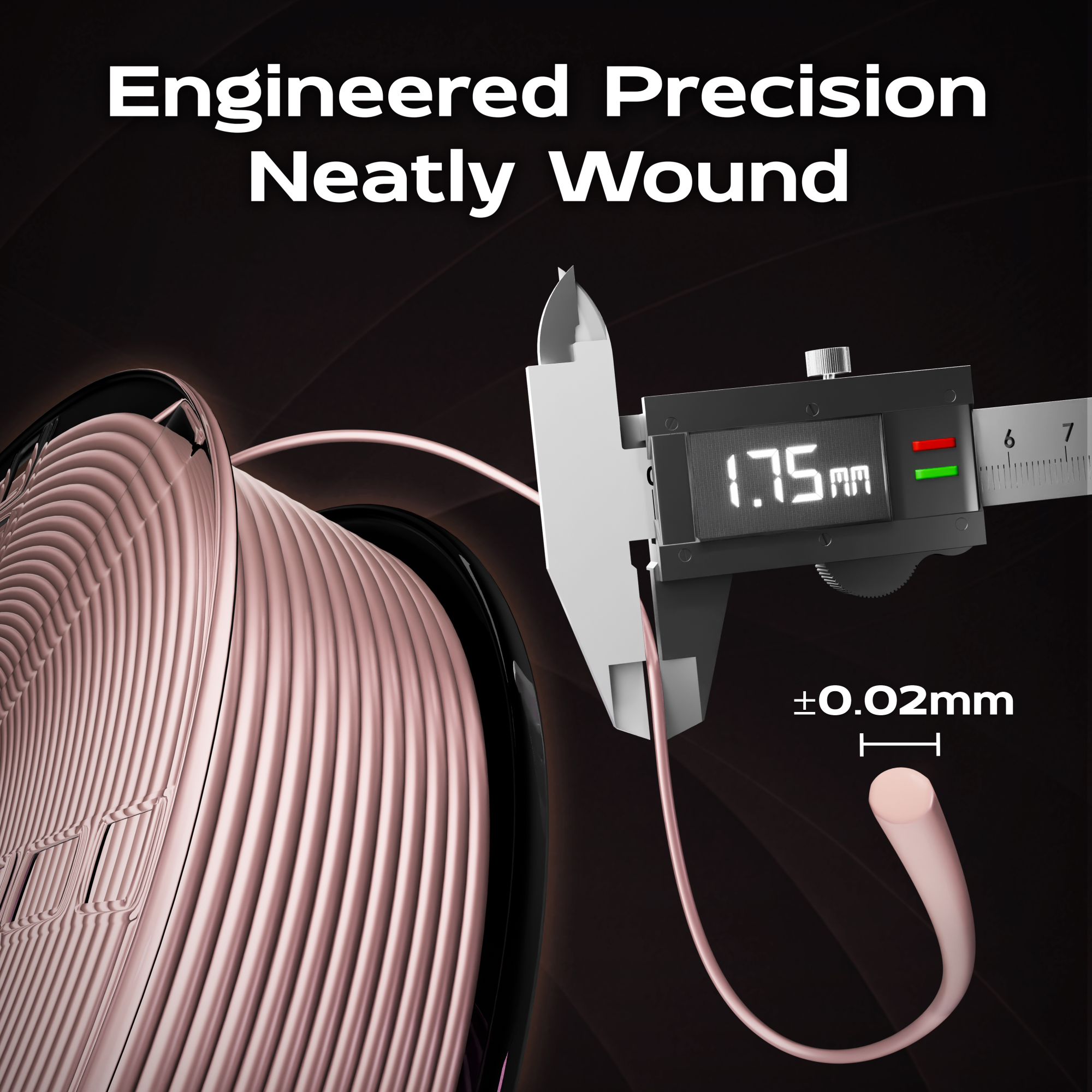 Rose Gold Silk PLA 1kg