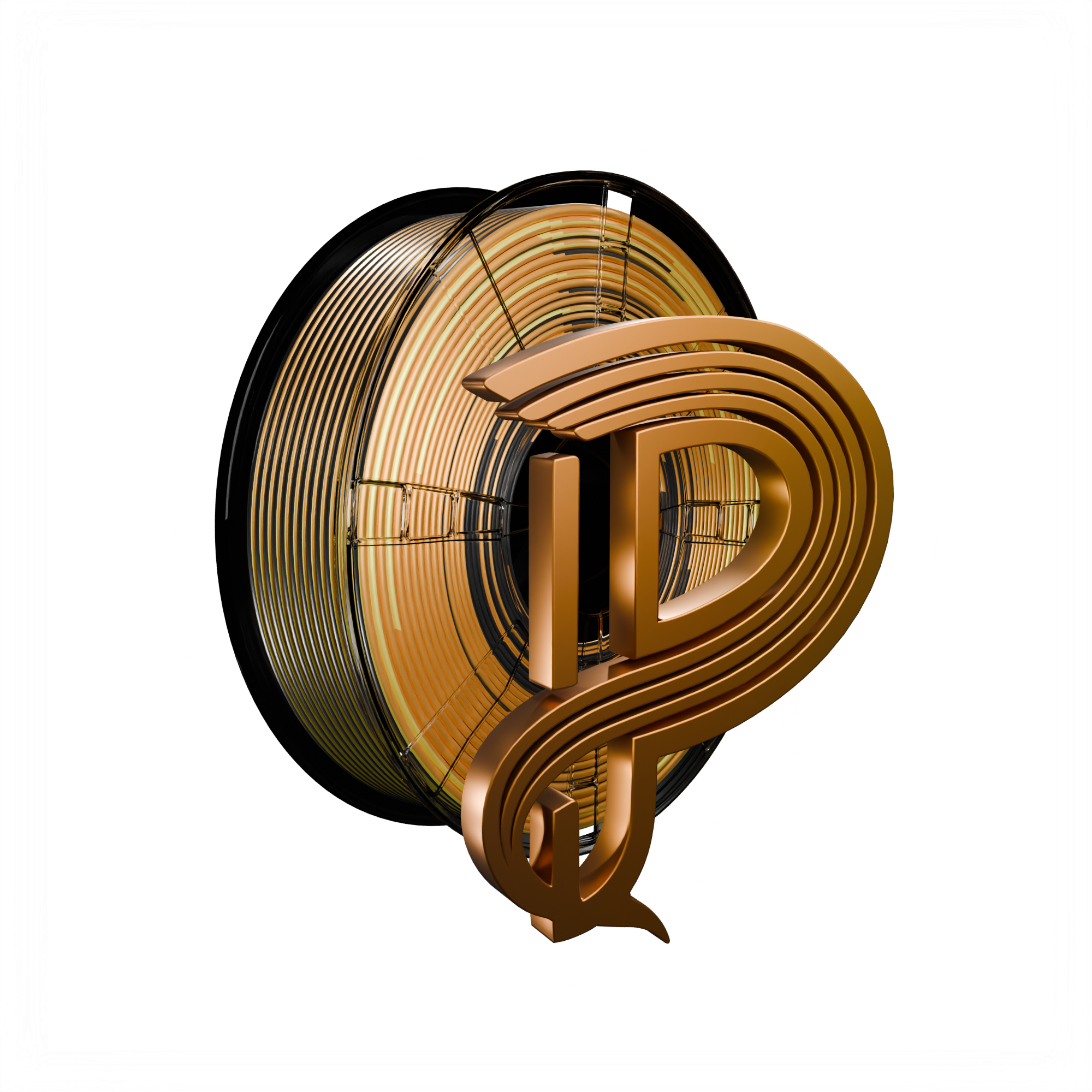 Obsidian Gold (Gold Copper Black) Tri Silk PLA 1kg