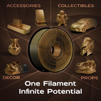 Obsidian Gold (Gold Copper Black) Tri Silk PLA 1kg