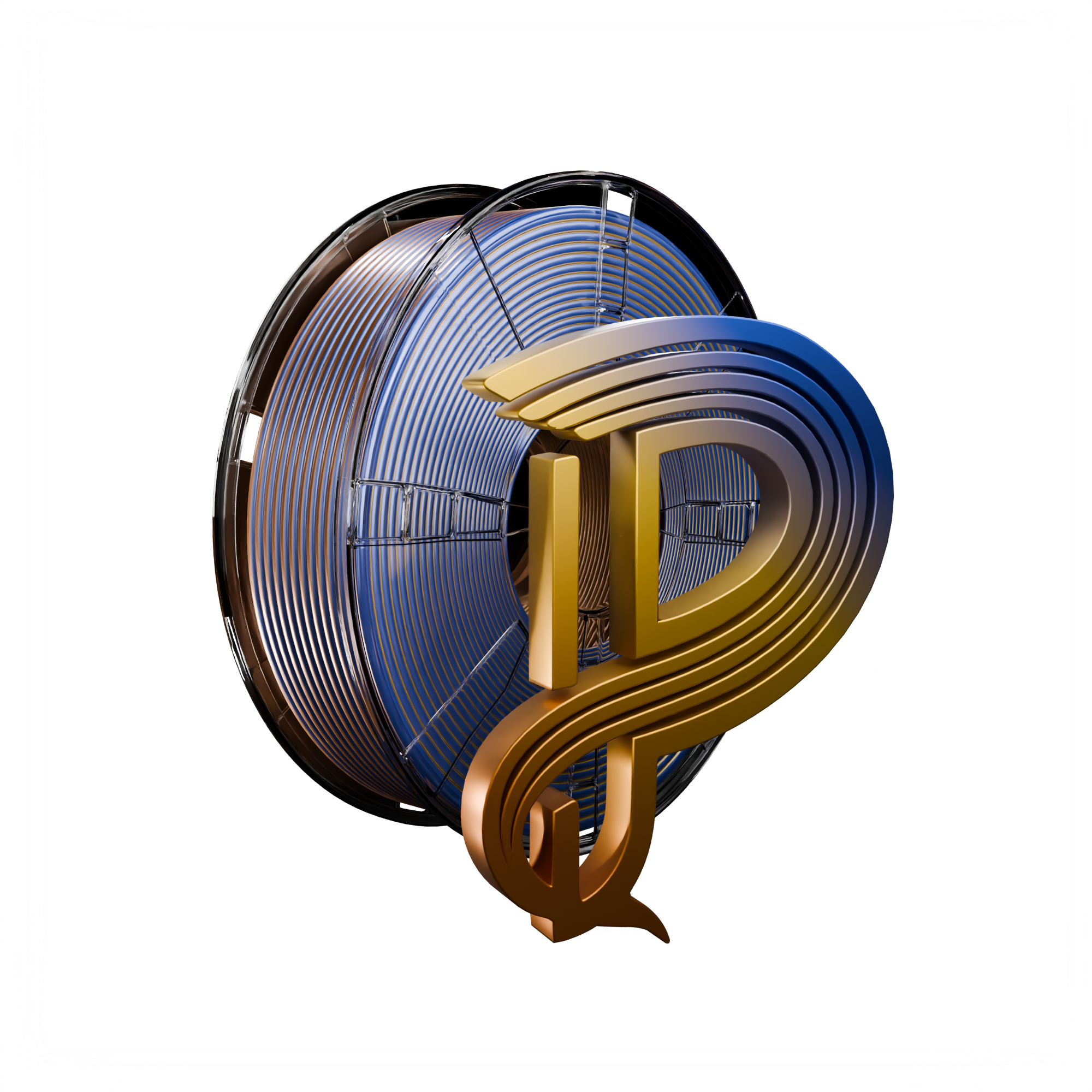 Golden Tide (Gold Copper Blue) Tri Silk PLA 1kg Main image