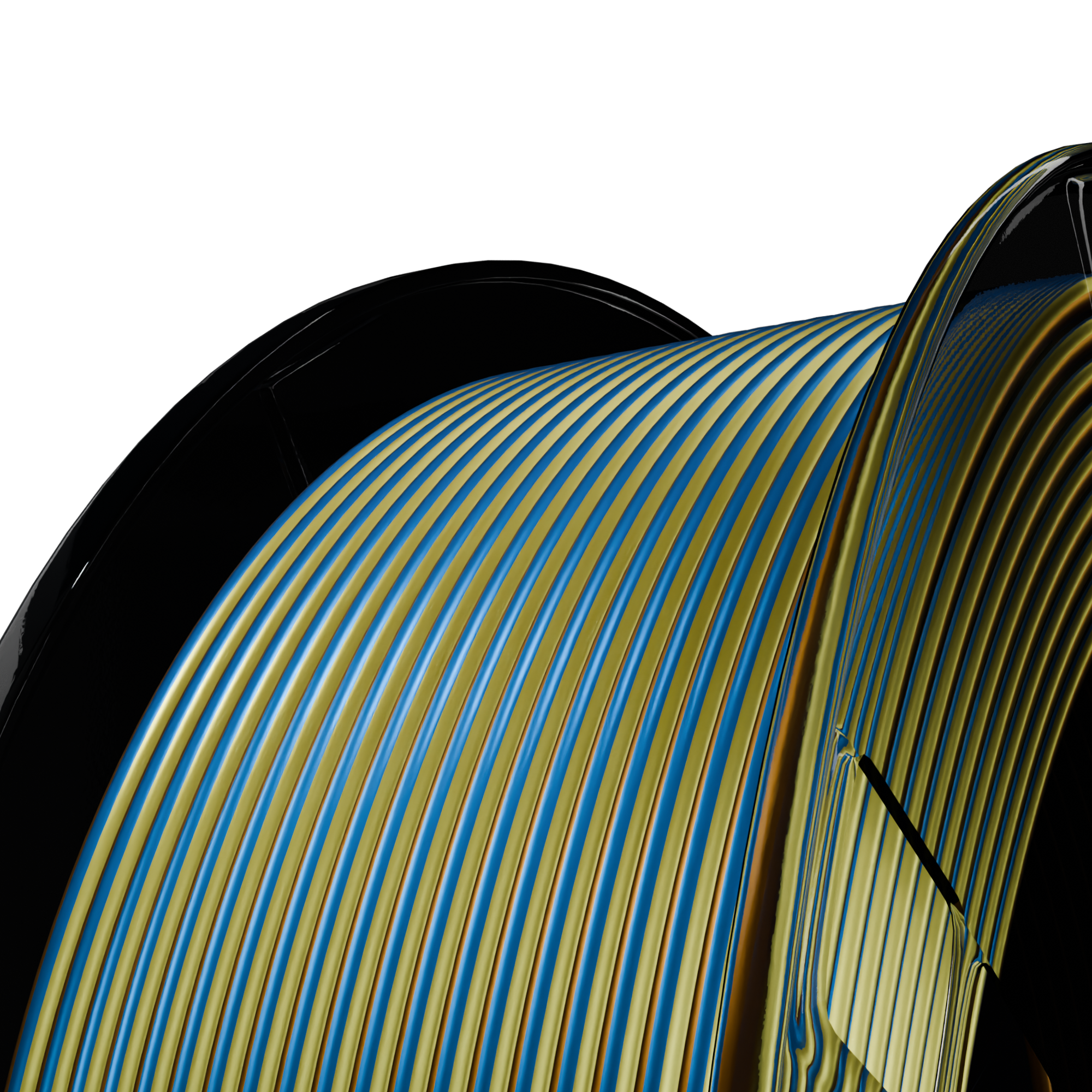 Golden Tide (Gold Copper Blue) Tri Silk PLA 1kg Secondary image