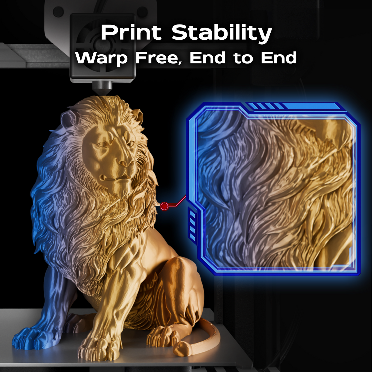 Golden Tide (Gold Copper Blue) Tri Silk PLA 1kg