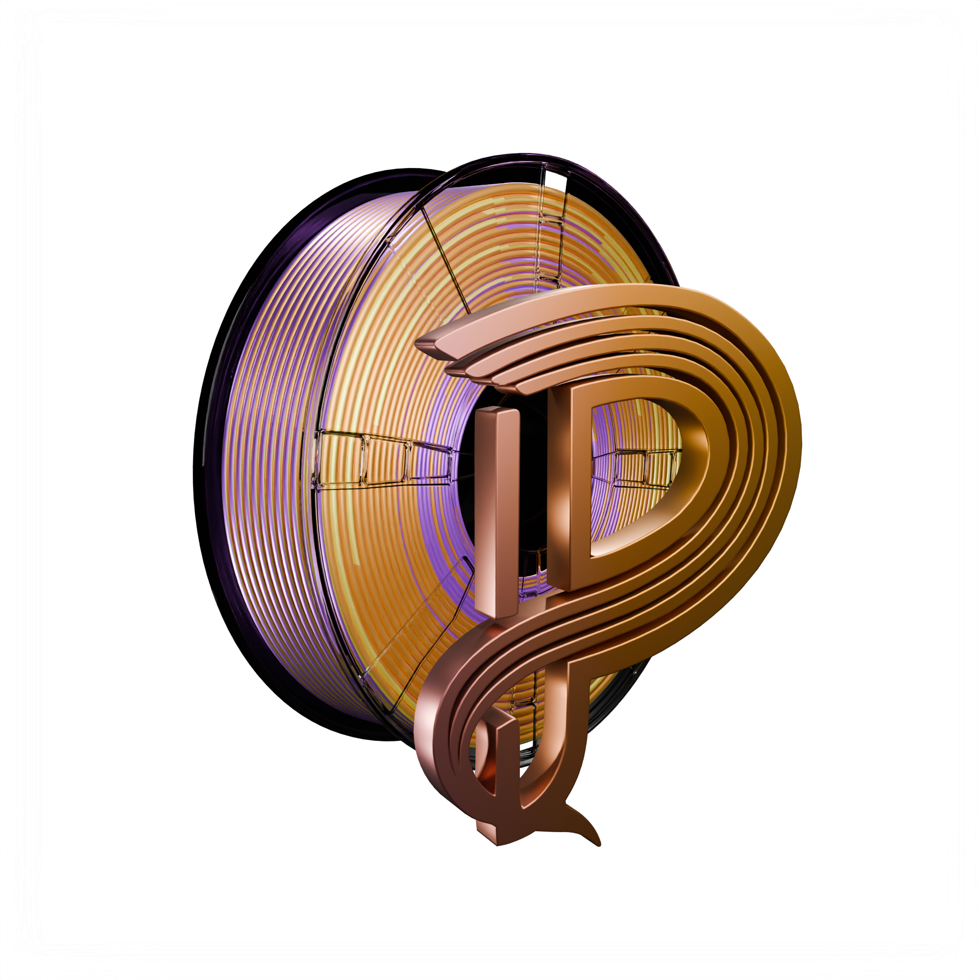 Twilight Gold (Gold Copper Purple) Tri Silk PLA 1kg Main image