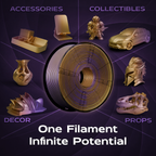 Twilight Gold (Gold Copper Purple) Tri Silk PLA 1kg