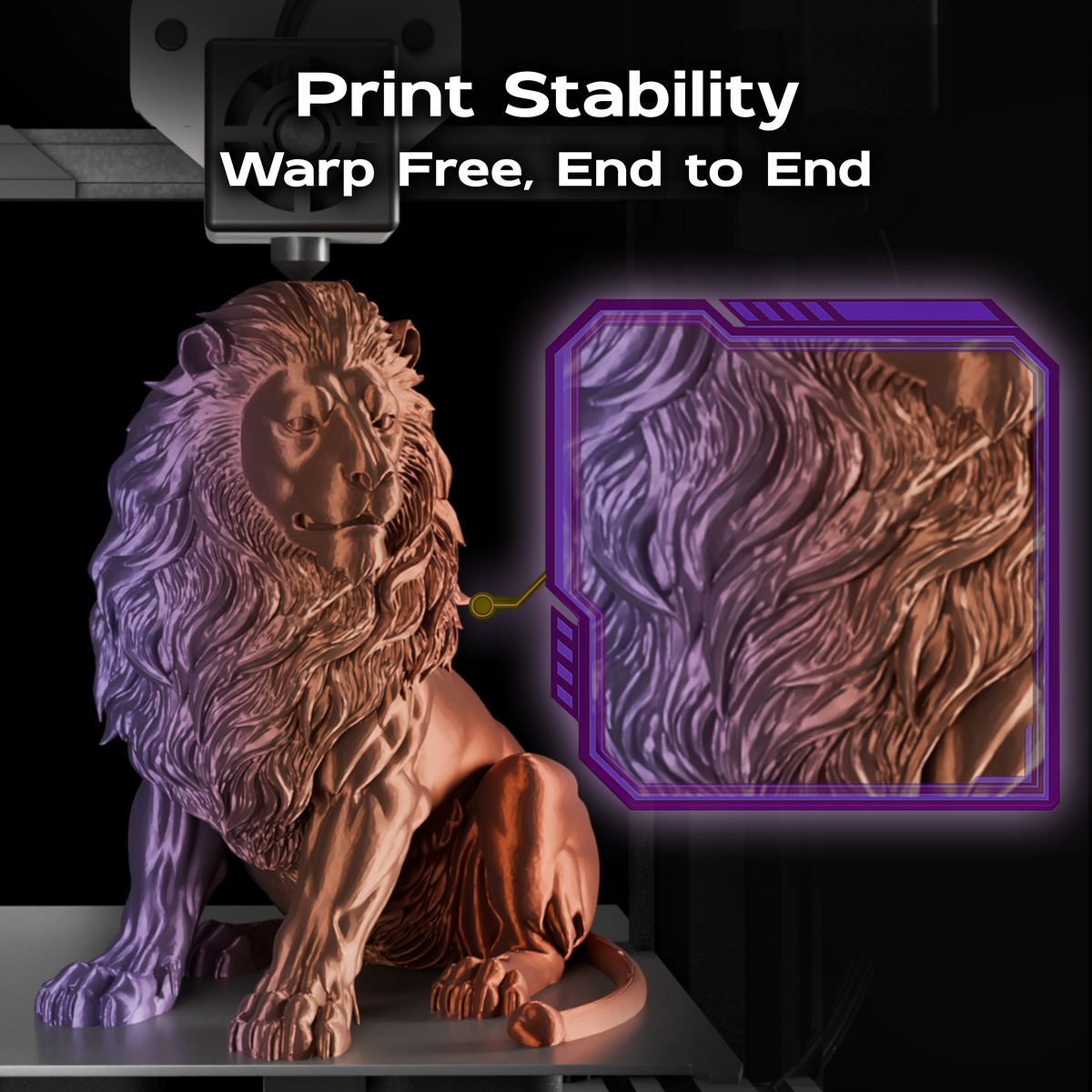 Twilight Gold (Gold Copper Purple) Tri Silk PLA 1kg