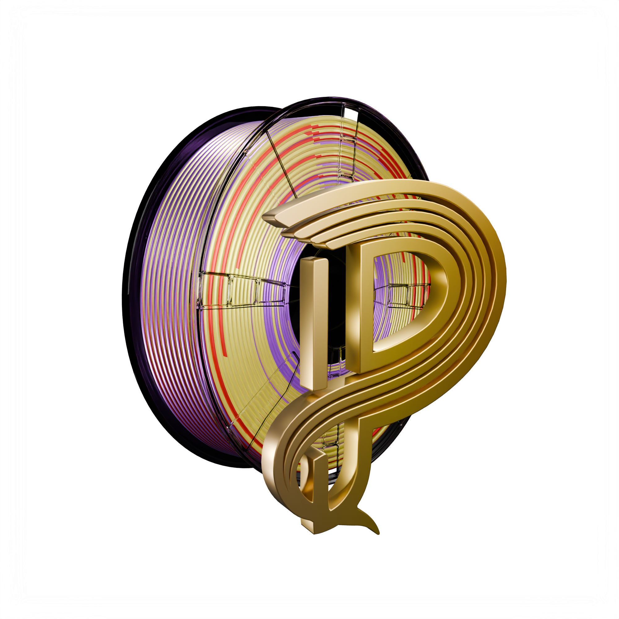 Golden Veil (Red Gold Purple) Tri Silk PLA 1kg