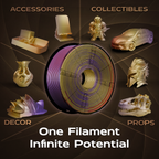 Golden Veil (Red Gold Purple) Tri Silk PLA 1kg