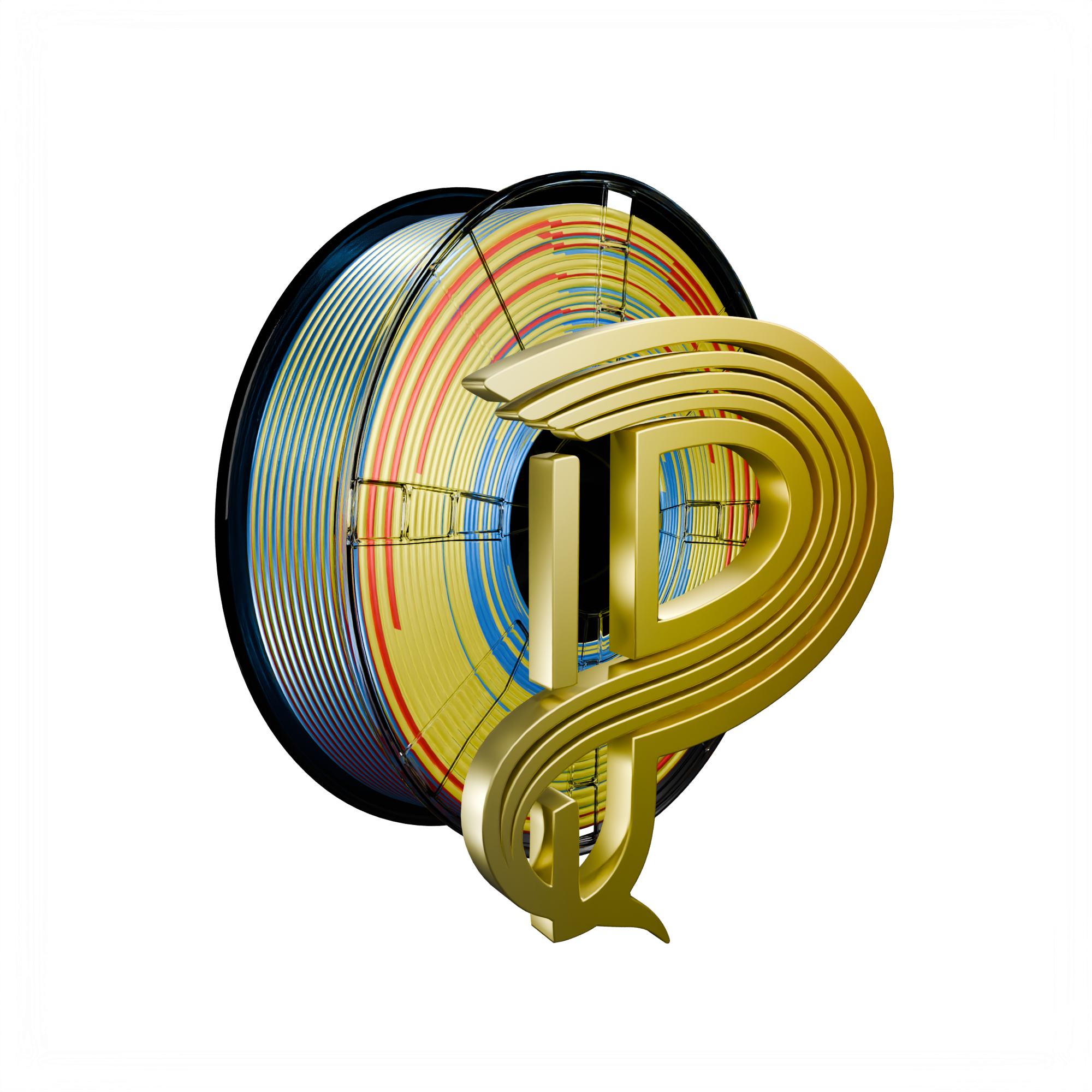 Solar Flare (Red Yellow Blue) Tri Silk PLA 1kg Main image