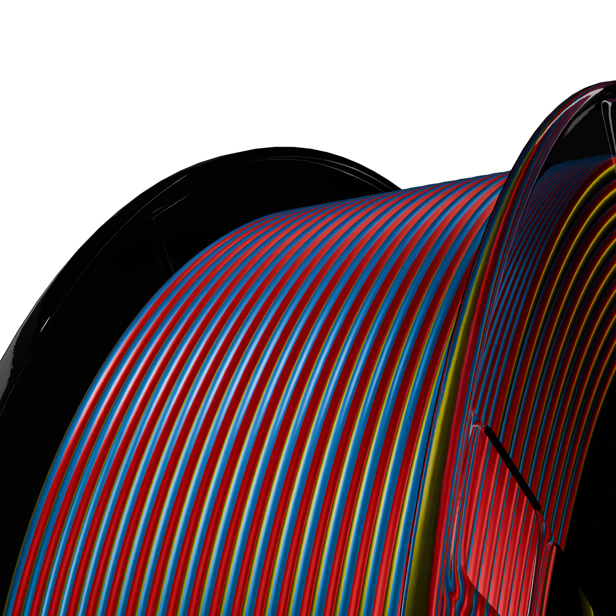 Solar Flare (Red Yellow Blue) Tri Silk PLA 1kg Secondary image