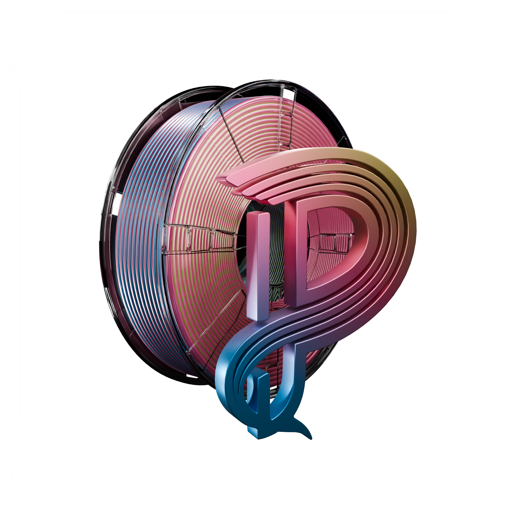 Neon Mirage (Blue Yellow Fuchsia) Tri Silk PLA 1kg