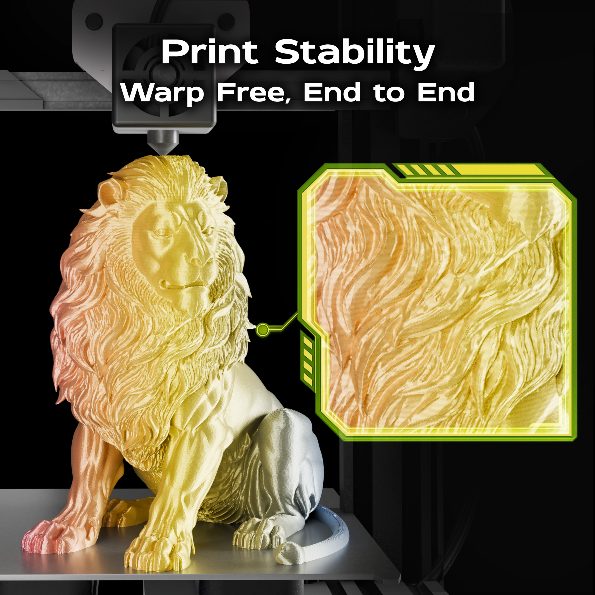 Neon Mirage (Blue Yellow Fuchsia) Tri Silk PLA 1kg