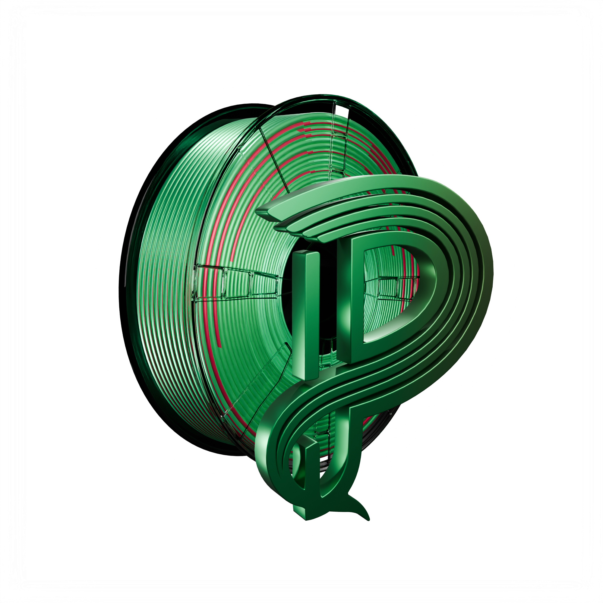 Crimson Grove (Dark Red Blue Green) Tri Silk PLA 1kg
