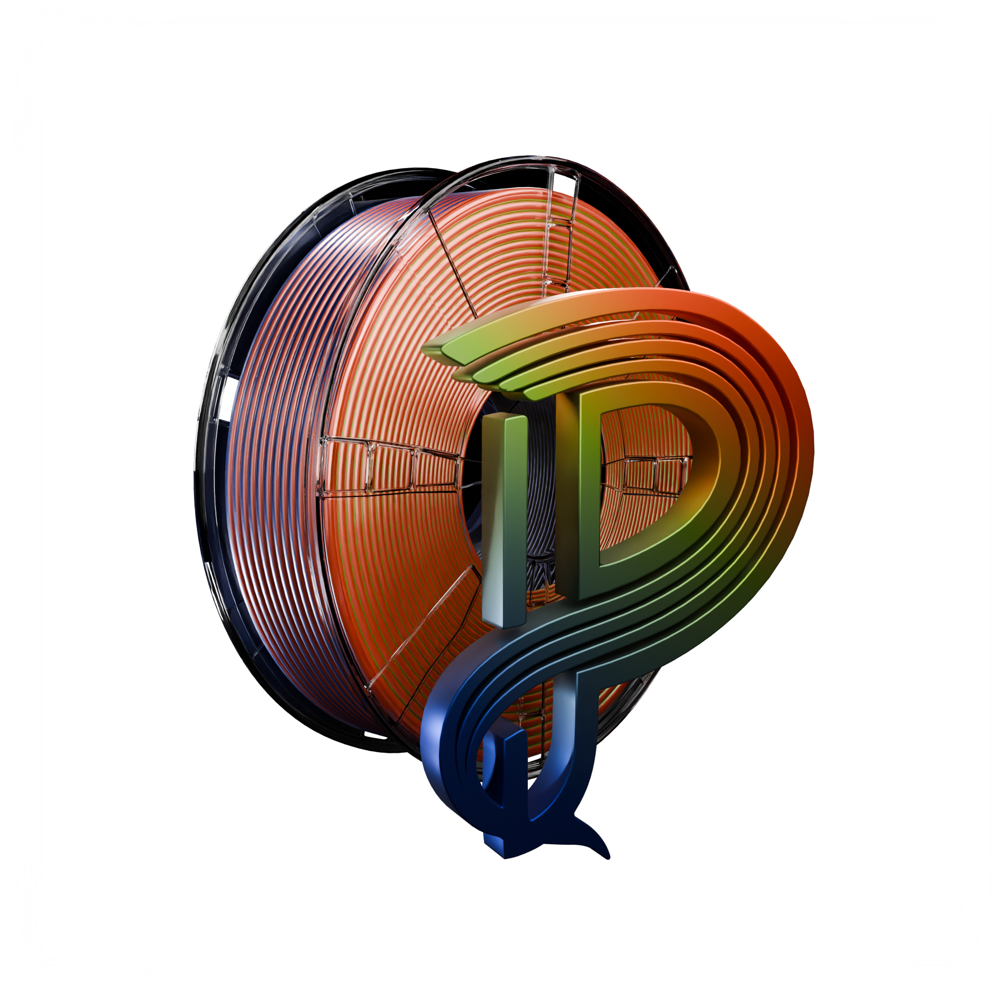Tropical Current (Blue Green Orange) Tri Silk PLA 1kg
