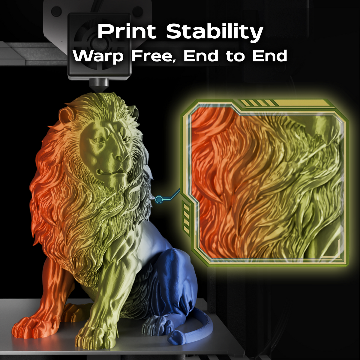 Tropical Current (Blue Green Orange) Tri Silk PLA 1kg