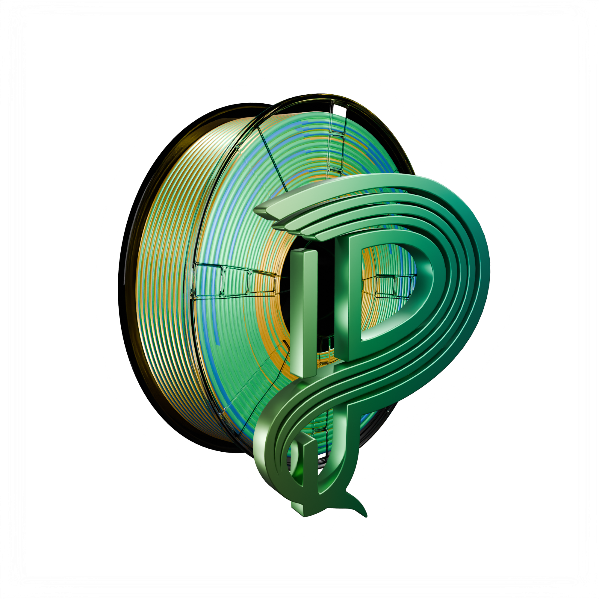 Tropical Current (Blue Green Orange) Tri Silk PLA 1kg