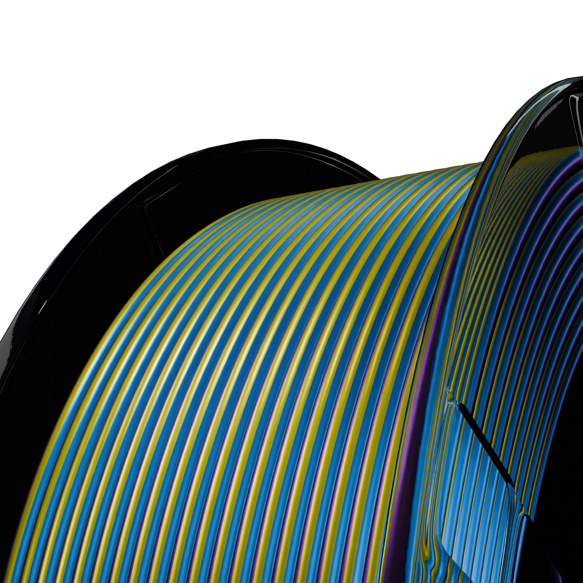 Aurora Drift (Blue Purple Yellow) Tri Silk PLA 1kg