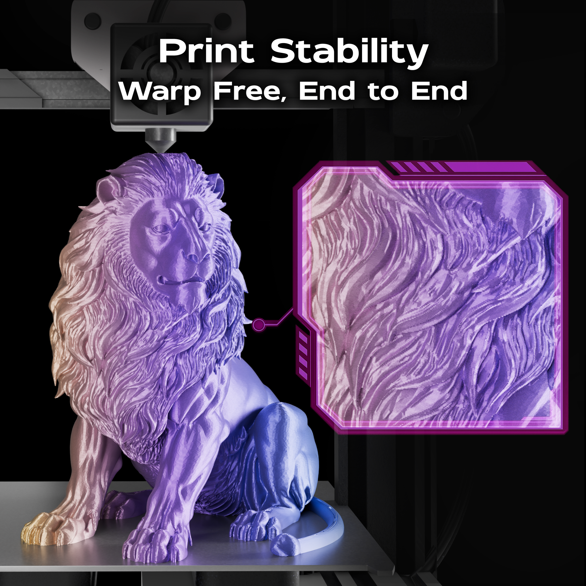 Aurora Drift (Blue Purple Yellow) Tri Silk PLA 1kg
