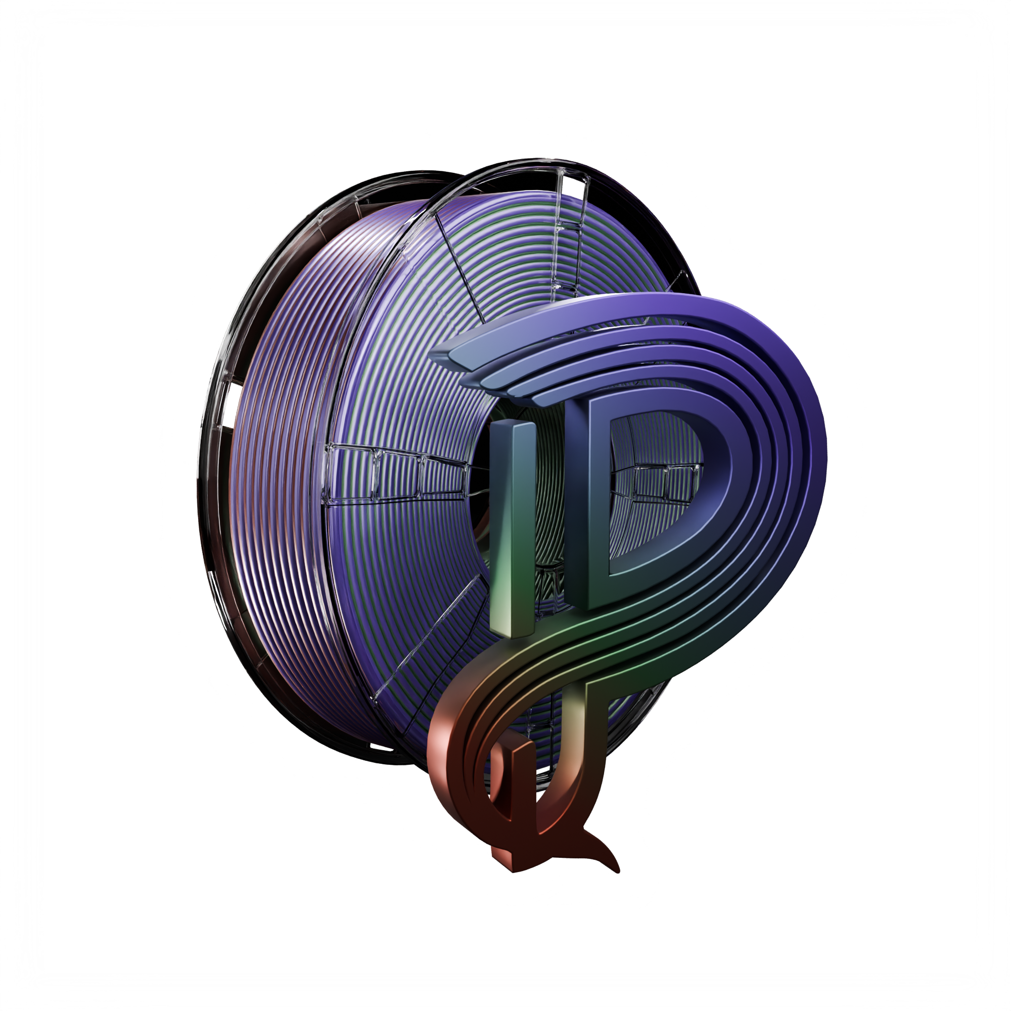Terra Bloom (Green Purple Copper) Tri Silk PLA 1kg Main image