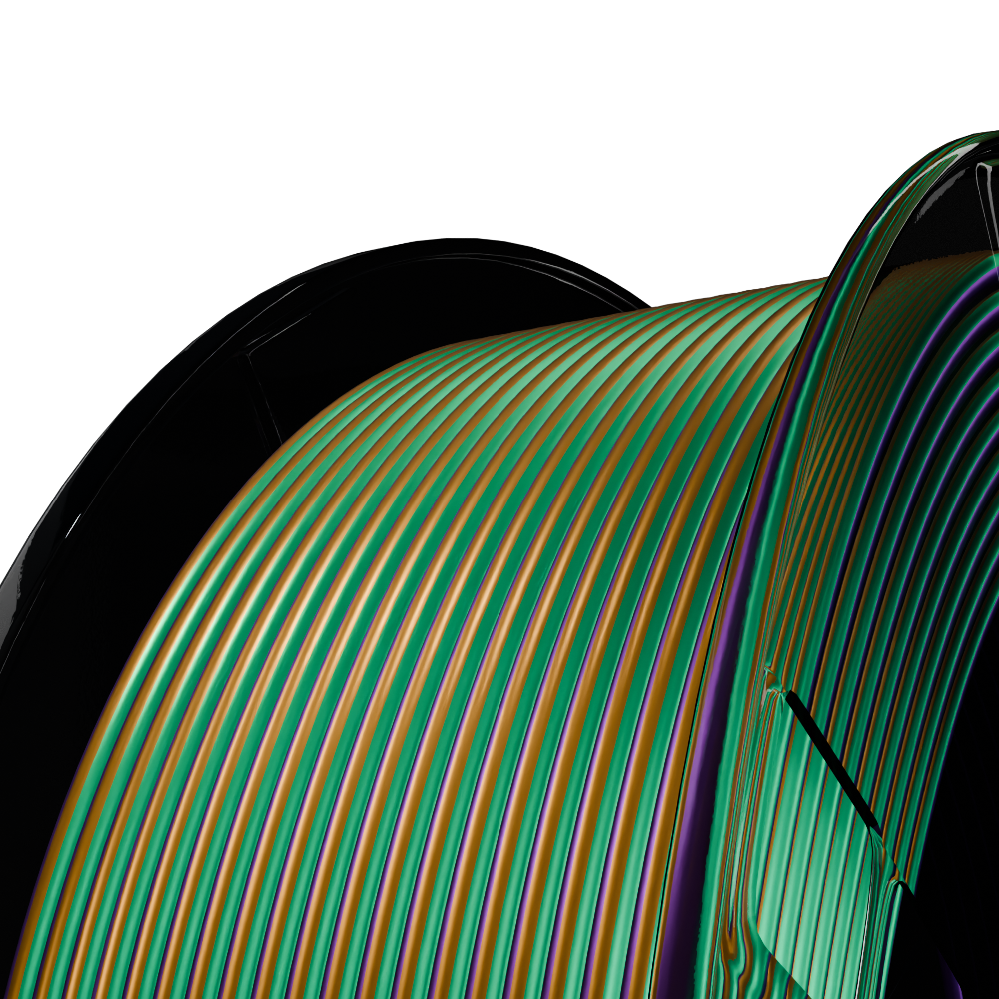 Terra Bloom (Green Purple Copper) Tri Silk PLA 1kg Secondary image