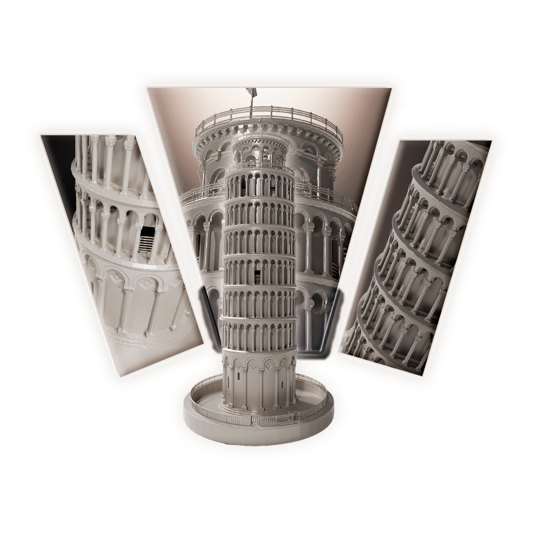 Leaning Tower of Pisa Monument 3D Print Model Main image