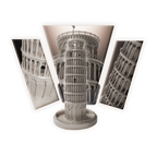Leaning Tower of Pisa Monument 3D Print Model