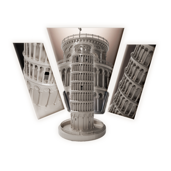 Leaning Tower of Pisa Monument 3D Print Model