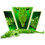 Poison Articulated Dragon 3D Print Model