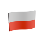 Poland Flag 3D Print Model