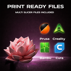 Lotus Flower 3D Print Model