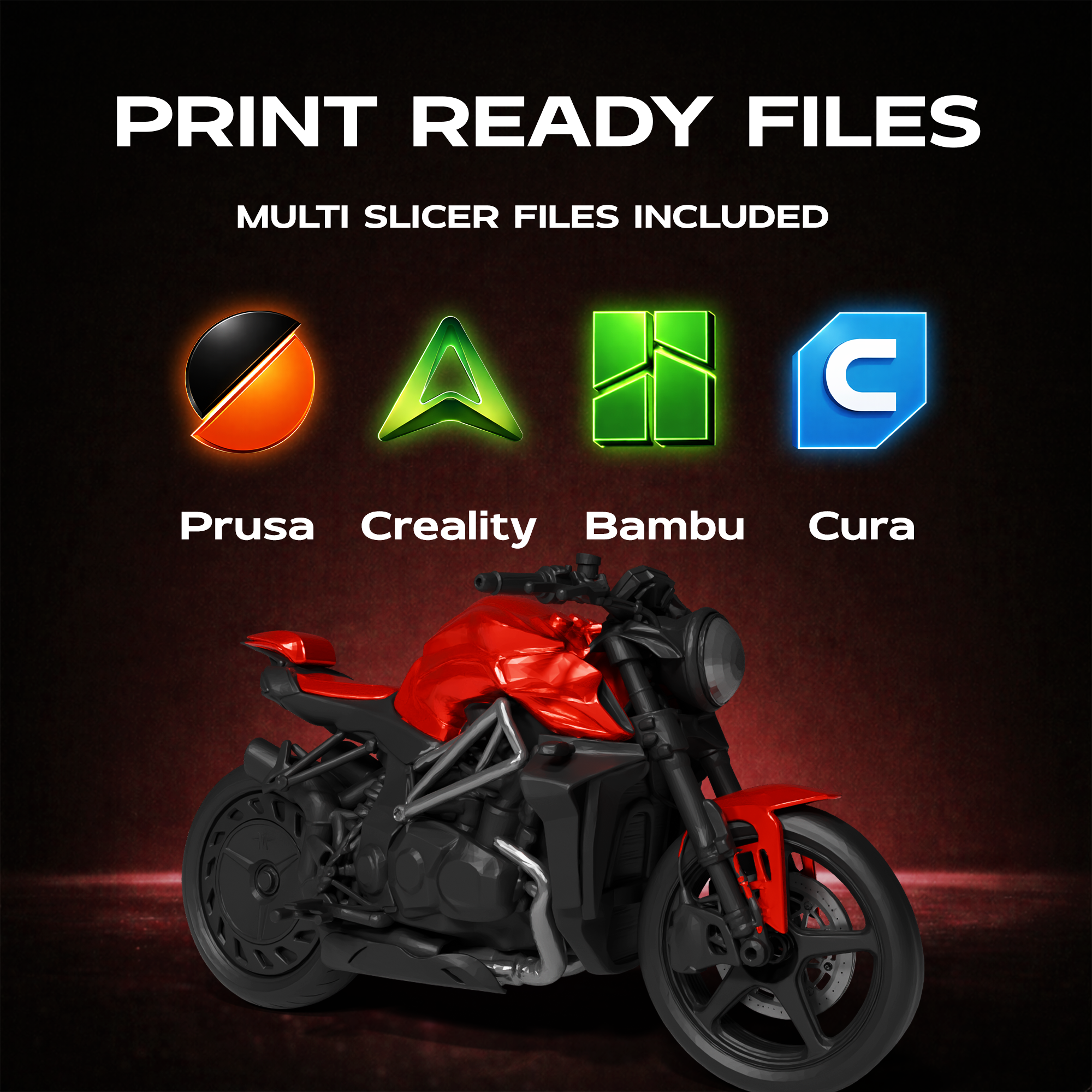 MV Agusta Motorcycle 3D Print Model
