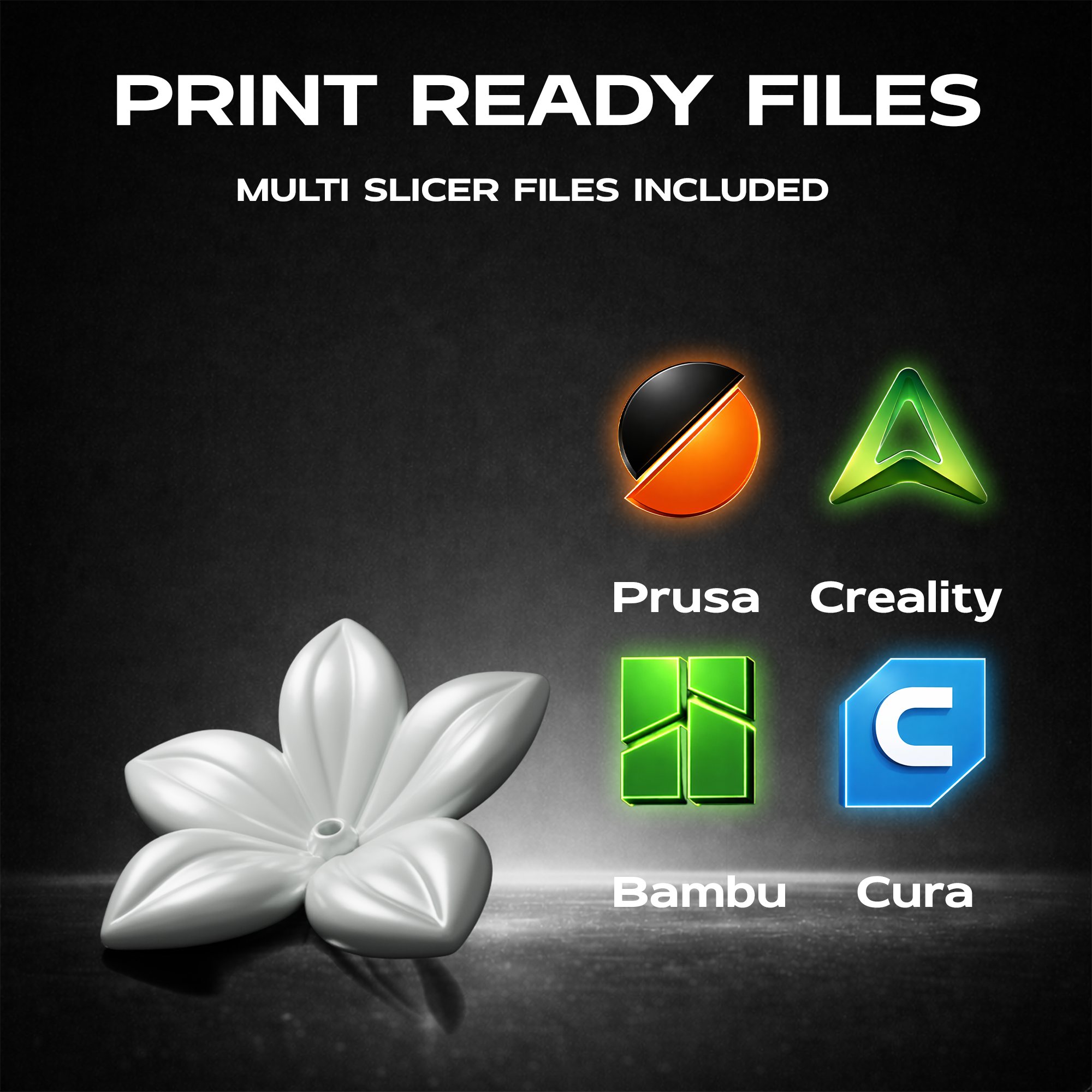 Jasmine Flower 3D Print Model