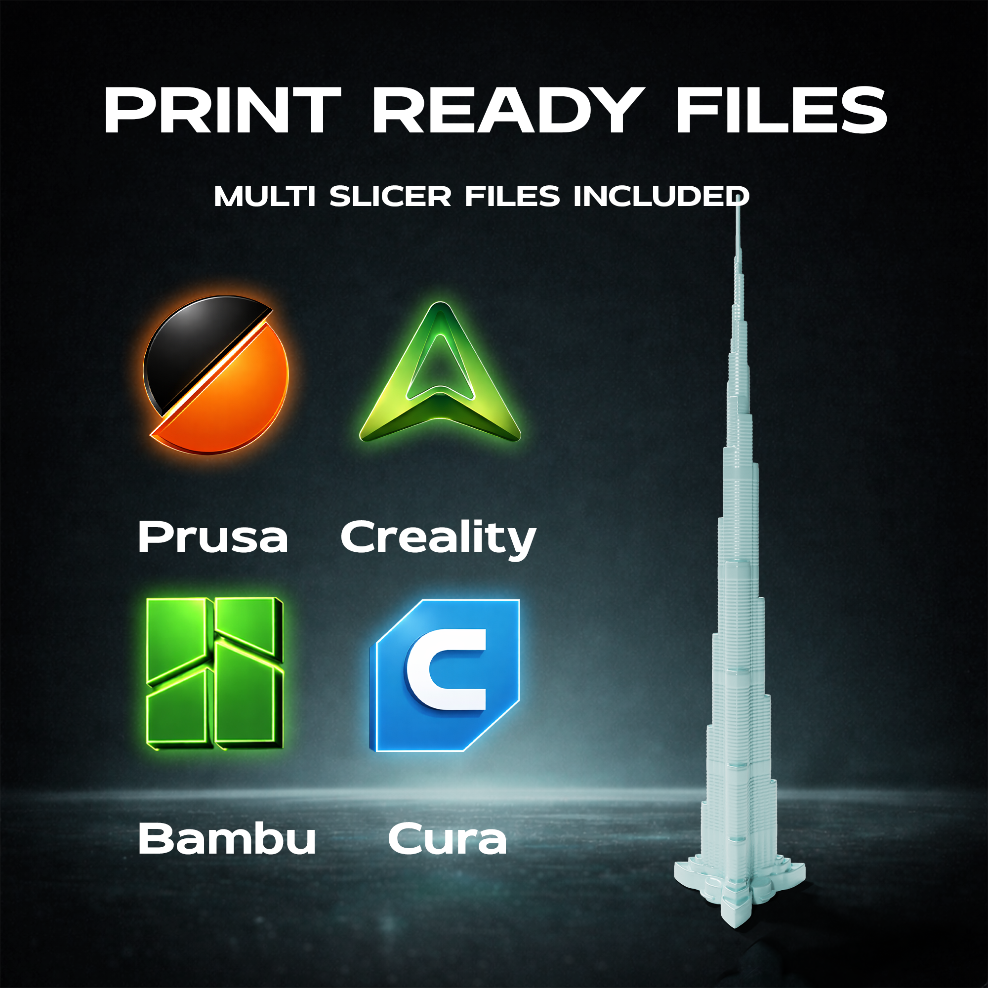 Burj Khalifa Monument 3D Print Model