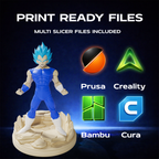 Vegeta Dragon Ball 3D Print Model
