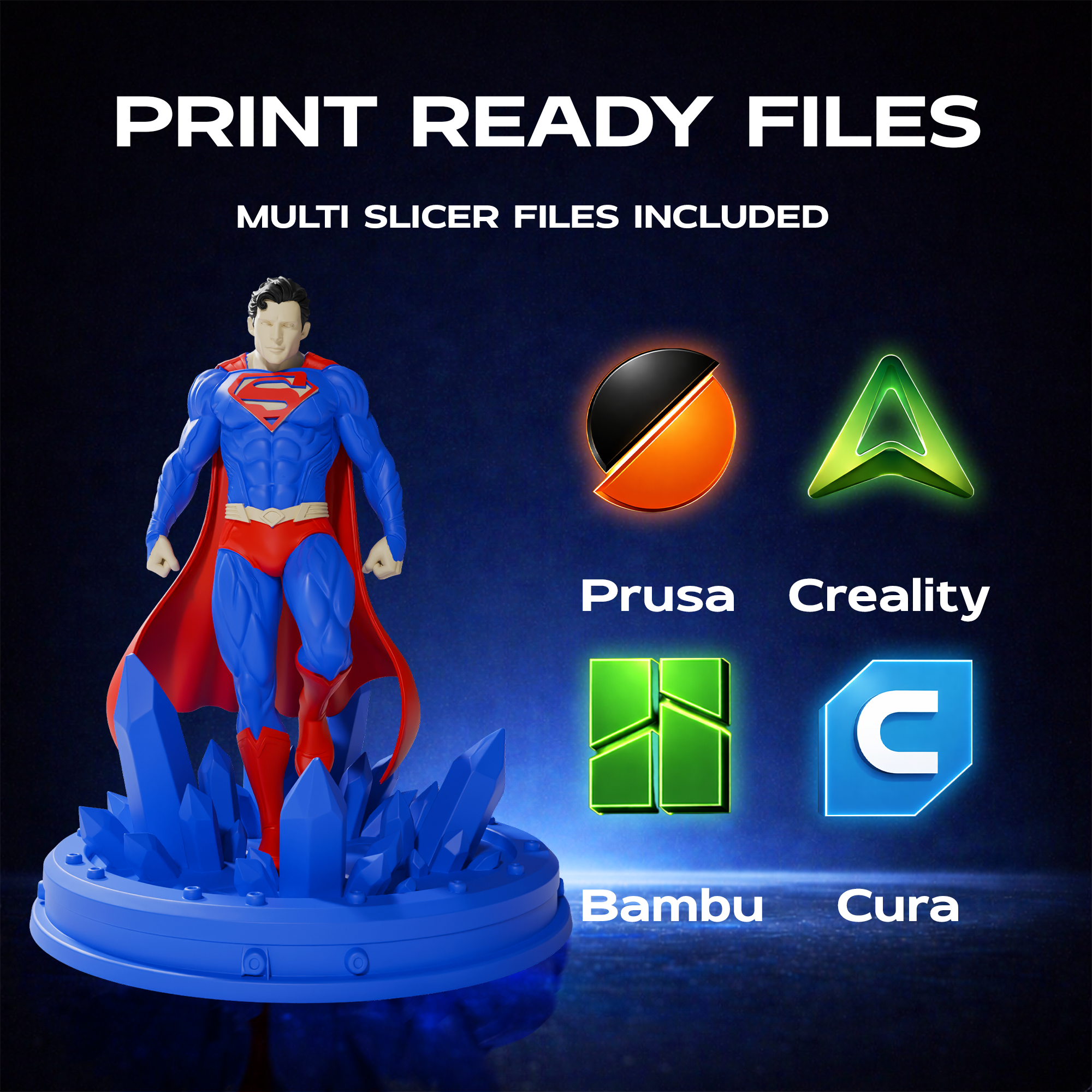 Superman DC Character 3D Print Model