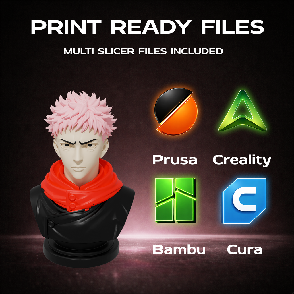 Yuji Itadori Bust 3D Print Model