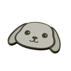Holland Lop Rabbit Animal Coaster 3D Print Model