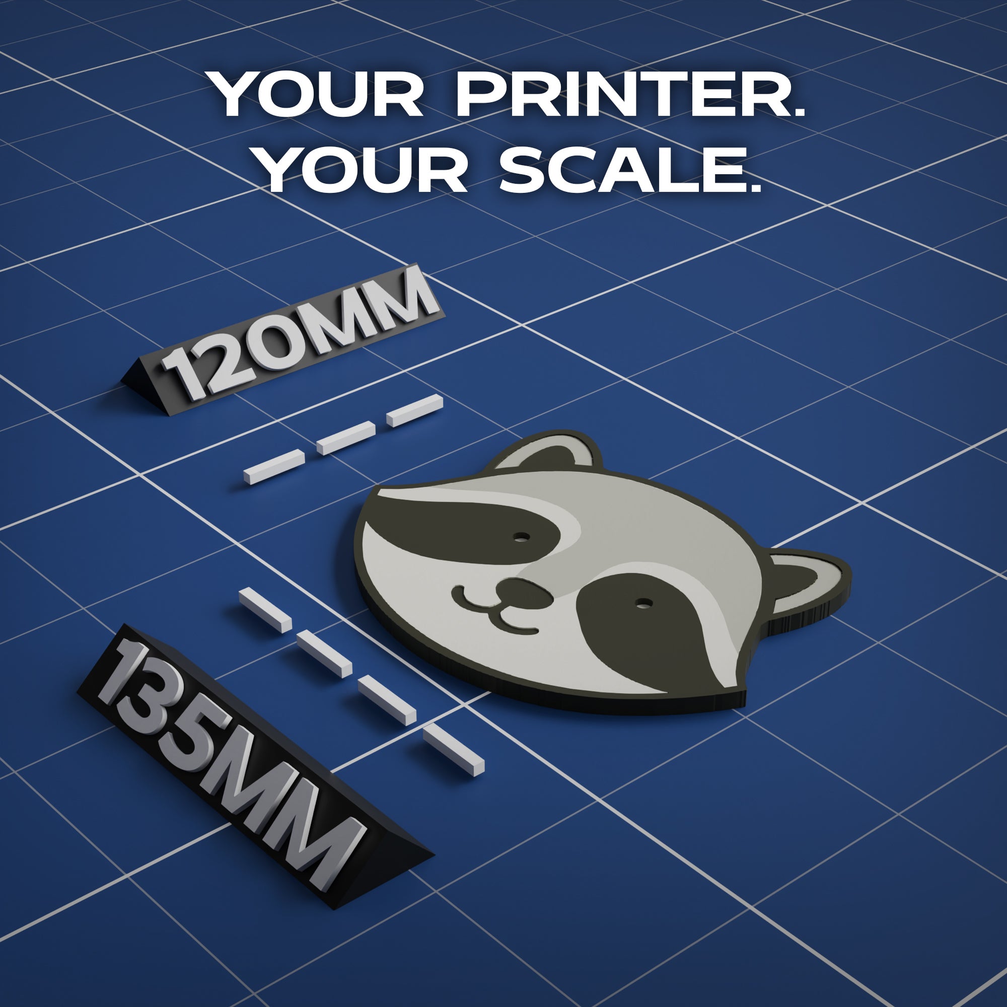 Northern Raccoon Animal Coaster 3D Print Model