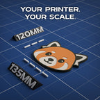 Red Panda Animal Coaster 3D Print Model