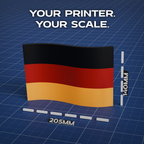 Germany Flag 3D Print Model