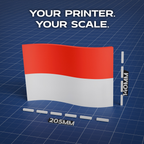 Indonesia Flag 3D Print Model