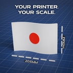 Japan Flag 3D Print Model