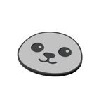 Harp Seal Pup Animal Coaster 3D Print Model