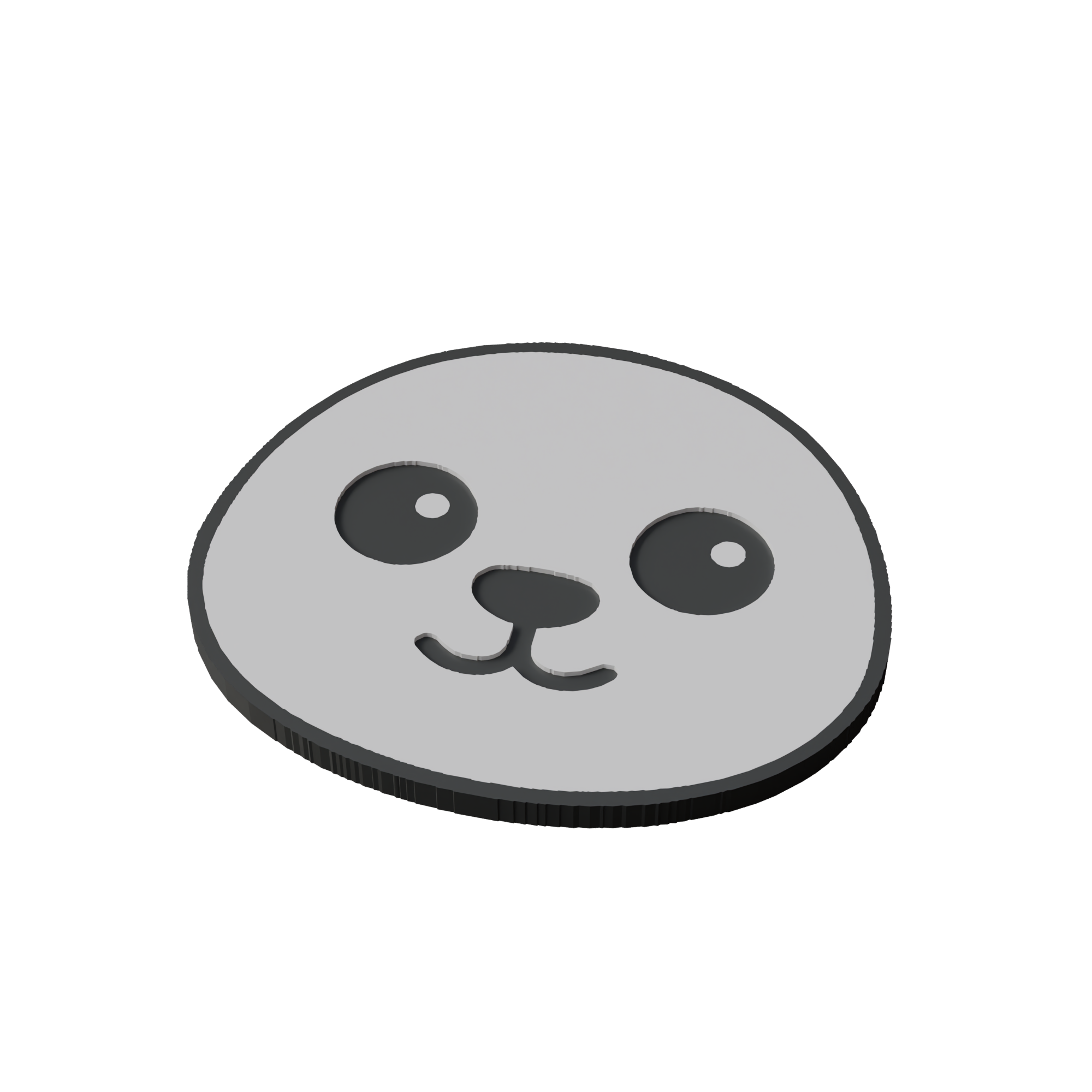 Harp Seal Pup Animal Coaster 3D Print Model