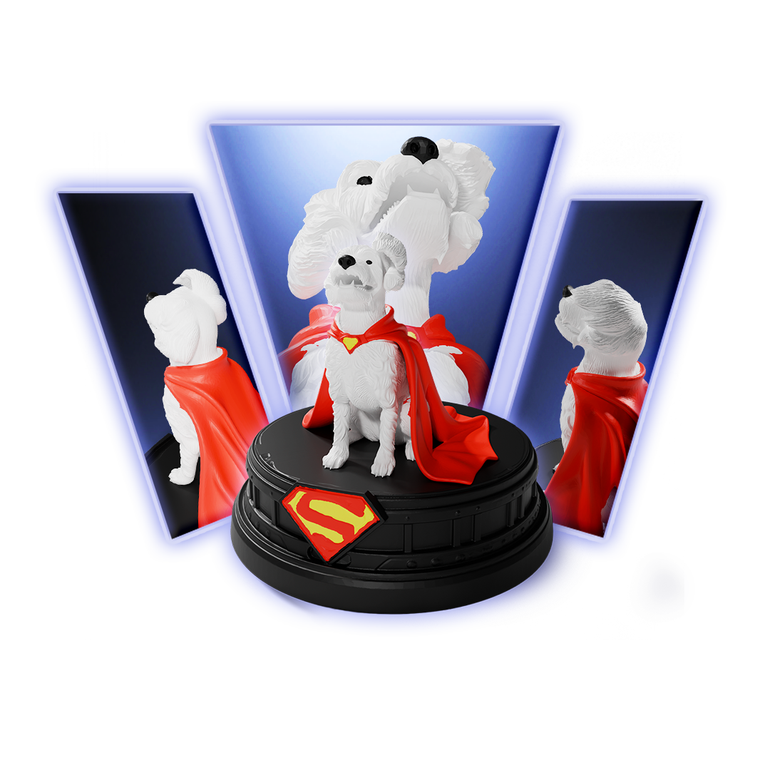 Superdog DC Character 3D Print Model Main image